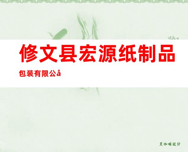 修文县宏源纸制品包装有限公司